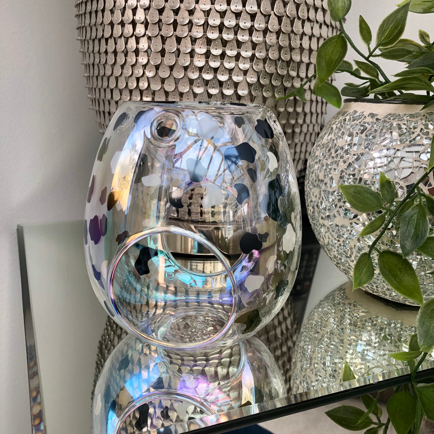 Dalmatian Design Glass Wax Melt / Oil Burner