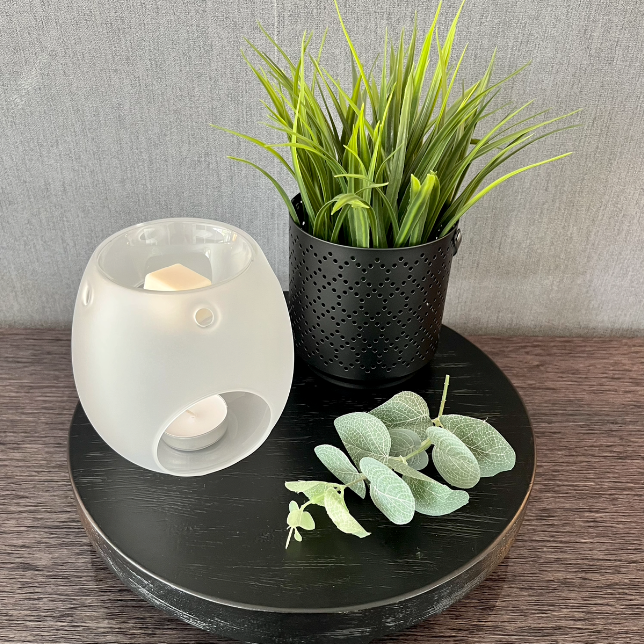 Matt White Glass Wax Melt / Oil Burner
