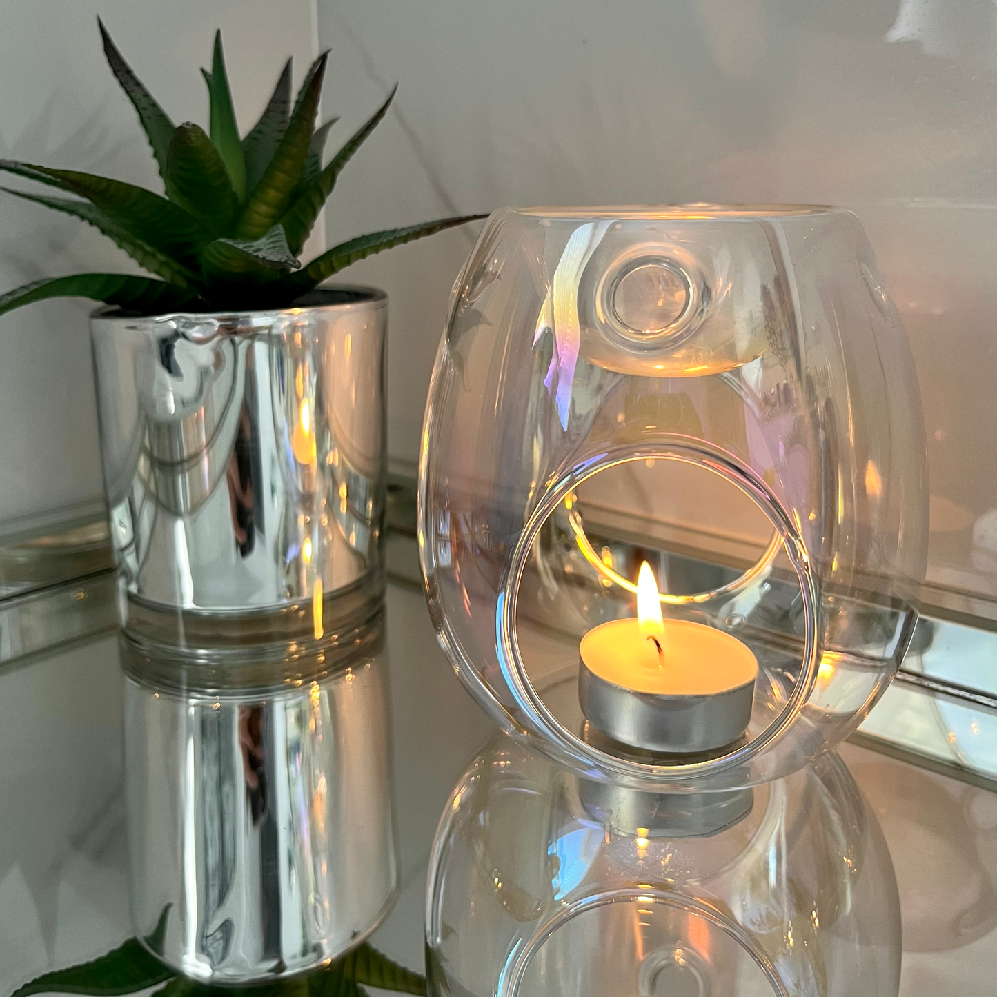 Pearlescent Glass Wax Melt / Oil Burner