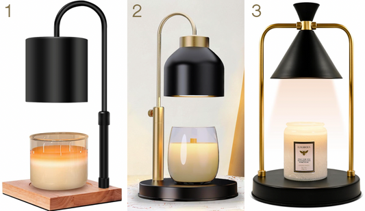 The three candle warmer lamps we tested, side by side