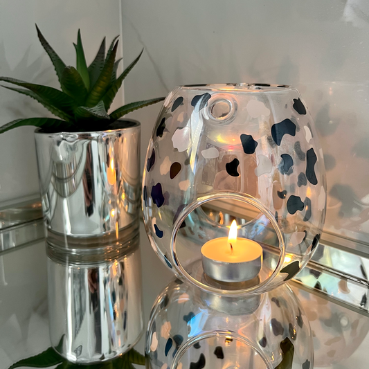 Dalmatian Design Glass Wax Melt / Oil Burner